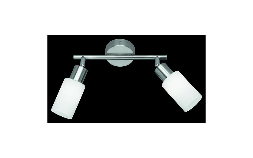 HLW LED LED Plafondspot - Trion Smast - E14 Fitting - 2-lichts - Rechthoek - Mat Nikkel - Aluminium