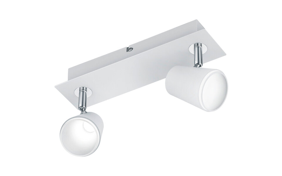 HLW LED LED Ceiling Spotlight - Trion Narca - 12W - Warm White 3000K - 2-light - Rectangular - Matte White - Aluminum HLW LED LED Ceiling Spotlight - Trion Narca - 12W - Warm White 3000K - 2-light - Rectangular - Matte White - Aluminum