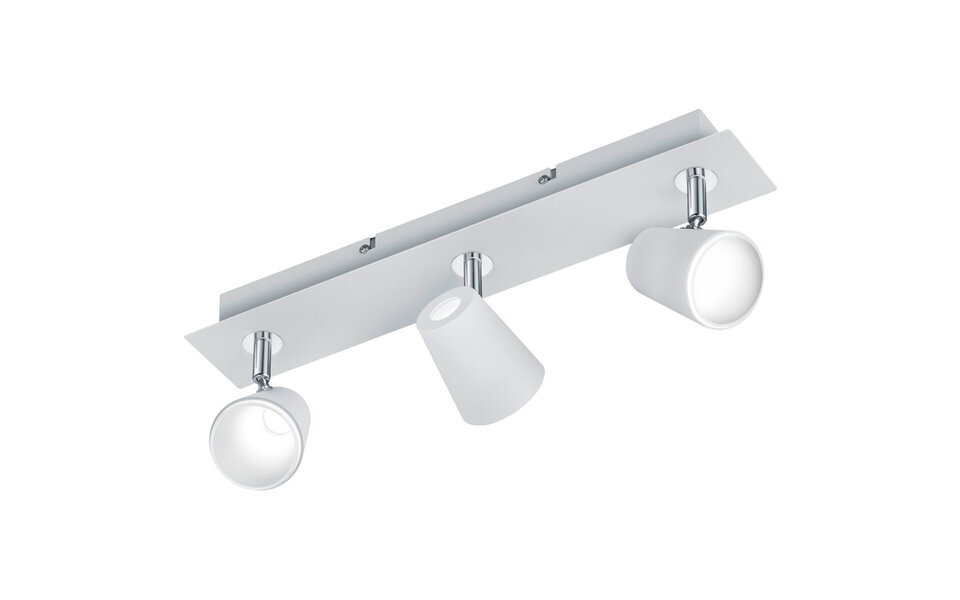 HLW LED LED Ceiling Spotlight - Trion Narca - 18W - Warm White 3000K - 3-light - Rectangular - Matte White - Aluminum HLW LED LED Ceiling Spotlight - Trion Narca - 18W - Warm White 3000K - 3-light - Rectangular - Matte White - Aluminum