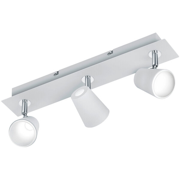 HLW LED LED Plafondspot - Trion Narca - 18W - Warm Wit 3000K - 3-lichts - Rechthoek - Mat Wit - Aluminium HLW LED LED Plafondspot - Trion Narca - 18W - Warm Wit 3000K - 3-lichts - Rechthoek - Mat Wit - Aluminium