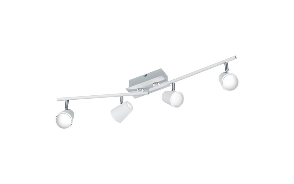 HLW LED LED Ceiling Spotlight - Trion Narca - 24W - Warm White 3000K - 4-light - Rectangular - Matt White - Aluminum HLW LED LED Ceiling Spotlight - Trion Narca - 24W - Warm White 3000K - 4-light - Rectangular - Matt White - Aluminum
