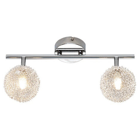 LED Plafondspot - Trion Ware - G9 Fitting - 2-lichts - Rechthoek - Glans Chroom - Aluminium LED Plafondspot - Trion Ware - G9 Fitting - 2-lichts - Rechthoek - Glans Chroom - Aluminium