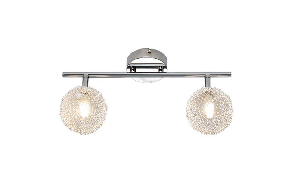 HLW LED LED Ceiling Spotlight - Trion Ware - G9 Fitting - 2 Lights - Rectangular - Gloss Chrome - Aluminum