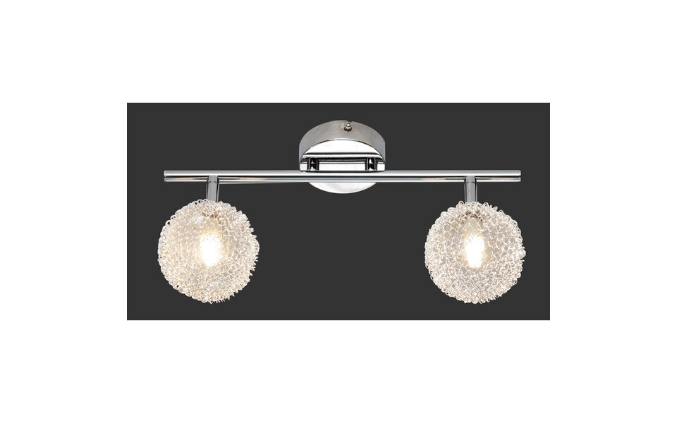 HLW LED LED Ceiling Spotlight - Trion Ware - G9 Fitting - 2 Lights - Rectangular - Gloss Chrome - Aluminum