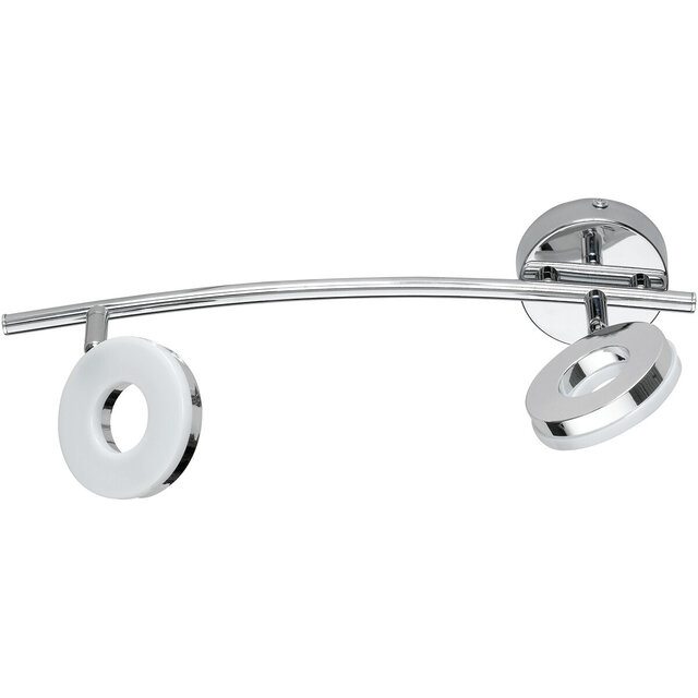 Trion Renny LED plafondspot 2-lichts chroom 8W 3000K 700lm Binnenverlichting