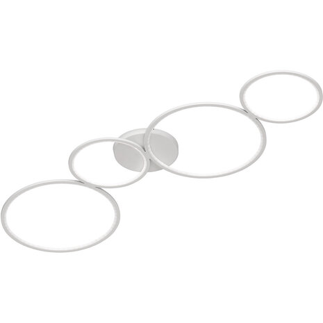 LED Plafondlamp - Trion Rondy - 37W - Warm Wit 3000K - Dimbaar - Rond - Mat Wit - Aluminium LED Plafondlamp - Trion Rondy - 37W - Warm Wit 3000K - Dimbaar - Rond - Mat Wit - Aluminium