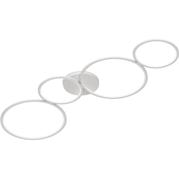 HLW LED LED Plafondlamp - Trion Rondy - 37W - Warm Wit 3000K - Dimbaar - Rond - Mat Wit - Aluminium HLW LED LED Plafondlamp - Trion Rondy - 37W - Warm Wit 3000K - Dimbaar - Rond - Mat Wit - Aluminium