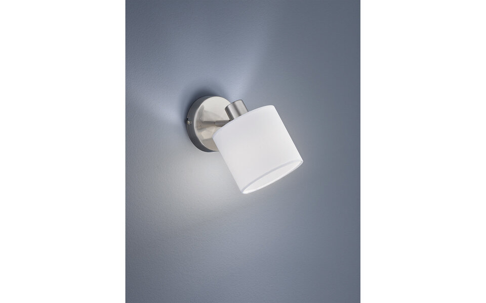 HLW LED LED Wall Spotlight - Wall Lighting - Trion Torry - E14 Fitting - Round - Matte Nickel - Aluminum