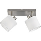 HLW LED LED Plafondspot - Plafondverlichting - Trion Torry - E14 Fitting - 2-lichts - Rechthoek - Mat Nikkel - Aluminium