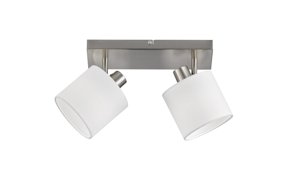 HLW LED LED Ceiling Spotlight - Ceiling Lighting - Trion Torry - E14 Fitting - 2 Lights - Rectangular - Matte Nickel - Aluminum