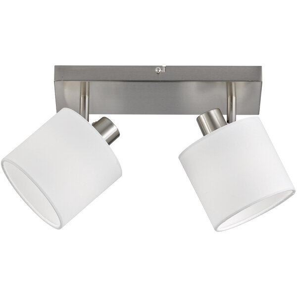 HLW LED LED Plafondspot - Plafondverlichting - Trion Torry - E14 Fitting - 2-lichts - Rechthoek - Mat Nikkel - Aluminium HLW LED LED Plafondspot - Plafondverlichting - Trion Torry - E14 Fitting - 2-lichts - Rechthoek - Mat Nikkel - Aluminium