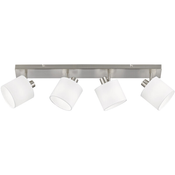 HLW LED LED Plafondspot - Plafondverlichting - Trion Torry - E14 Fitting - 4-lichts - Rechthoek - Mat Nikkel - Aluminium HLW LED LED Plafondspot - Plafondverlichting - Trion Torry - E14 Fitting - 4-lichts - Rechthoek - Mat Nikkel - Aluminium