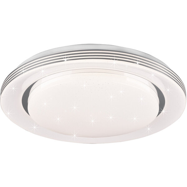 HLW LED LED Plafondlamp - Plafondverlichting - Trion Atras - 18W - Aanpasbare Kleur - Afstandsbediening - Dimbaar - Sterlicht - Rond - Mat Wit - Kunststof HLW LED LED Plafondlamp - Plafondverlichting - Trion Atras - 18W - Aanpasbare Kleur - Afstandsbediening - Dimbaar - Sterlicht - Rond - Mat Wit - Kunststof