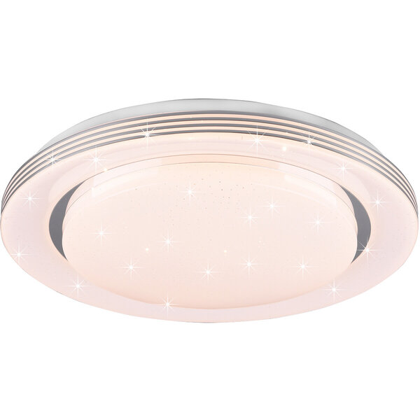 HLW LED LED Plafondlamp - Plafondverlichting - Trion Atras - 18W - Aanpasbare Kleur - Afstandsbediening - Dimbaar - Sterlicht - Rond - Mat Wit - Kunststof HLW LED LED Plafondlamp - Plafondverlichting - Trion Atras - 18W - Aanpasbare Kleur - Afstandsbediening - Dimbaar - Sterlicht - Rond - Mat Wit - Kunststof