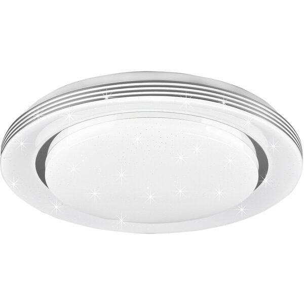 HLW LED LED Plafondlamp - Plafondverlichting - Trion Atras - 18W - Aanpasbare Kleur - Afstandsbediening - Dimbaar - Sterlicht - Rond - Mat Wit - Kunststof HLW LED LED Plafondlamp - Plafondverlichting - Trion Atras - 18W - Aanpasbare Kleur - Afstandsbediening - Dimbaar - Sterlicht - Rond - Mat Wit - Kunststof