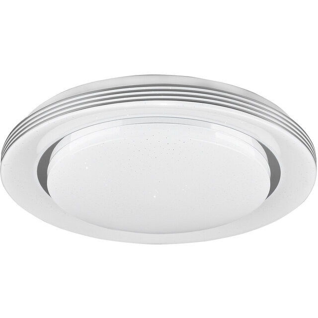 HLW LED LED Ceiling Light - Ceiling Lighting - Trion Atras - 18W - Adjustable Color - Remote Control - Dimmable - Star Light - Round - Matte White - Plastic