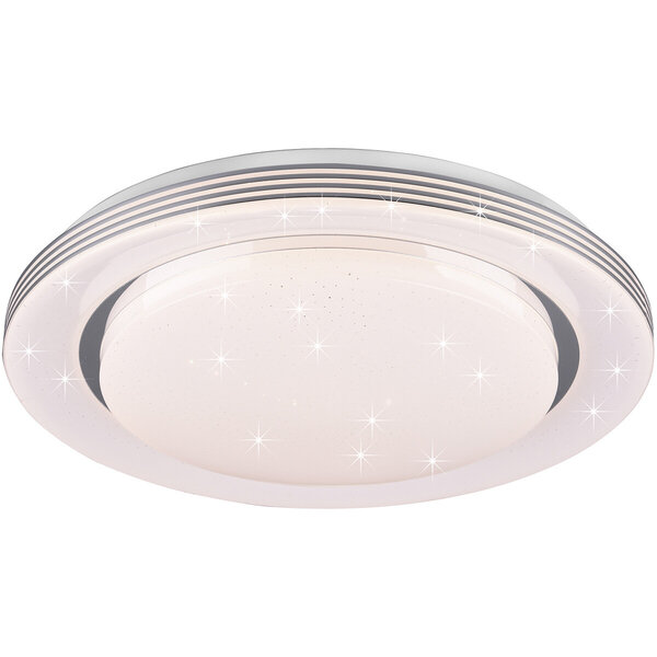 HLW LED LED Plafondlamp - Plafondverlichting - Trion Atras - 21W - Aanpasbare Kleur - Afstandsbediening - Dimbaar - Sterlicht - Rond - Mat Wit - Kunststof HLW LED LED Plafondlamp - Plafondverlichting - Trion Atras - 21W - Aanpasbare Kleur - Afstandsbediening - Dimbaar - Sterlicht - Rond - Mat Wit - Kunststof