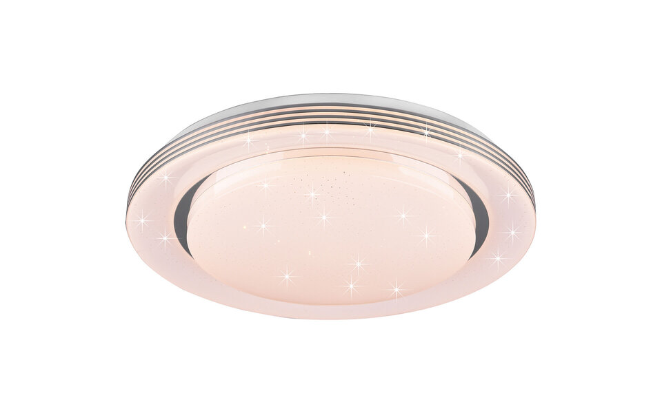 HLW LED LED Plafondlamp - Plafondverlichting - Trion Atras - 21W - Aanpasbare Kleur - Afstandsbediening - Dimbaar - Sterlicht - Rond - Mat Wit - Kunststof HLW LED LED Plafondlamp - Plafondverlichting - Trion Atras - 21W - Aanpasbare Kleur - Afstandsbediening - Dimbaar - Sterlicht - Rond - Mat Wit - Kunststof
