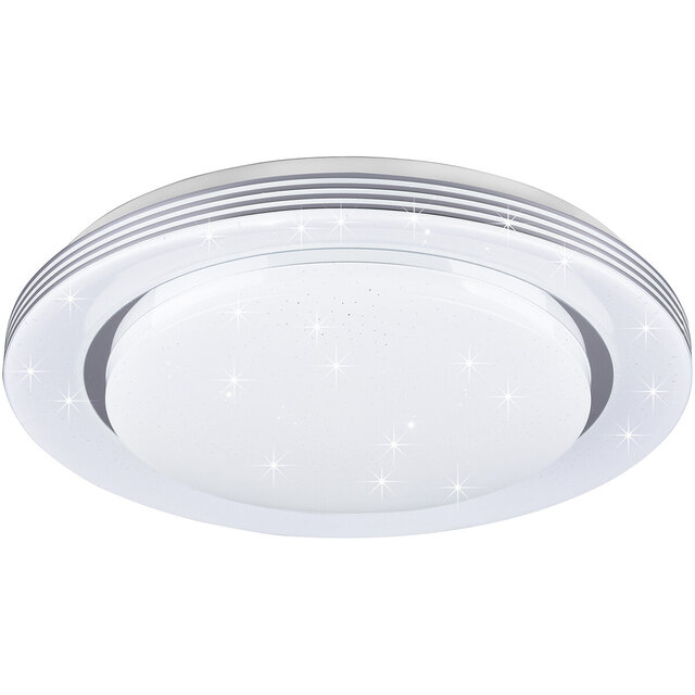 HLW LED LED Plafondlamp - Plafondverlichting - Trion Atras - 21W - Aanpasbare Kleur - Afstandsbediening - Dimbaar - Sterlicht - Rond - Mat Wit - Kunststof HLW LED LED Plafondlamp - Plafondverlichting - Trion Atras - 21W - Aanpasbare Kleur - Afstandsbediening - Dimbaar - Sterlicht - Rond - Mat Wit - Kunststof