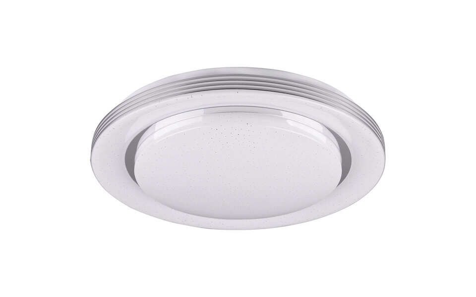 HLW LED LED Ceiling Light - Ceiling Lighting - Trion Atras - 21W - Adjustable Color - Remote Control - Dimmable - Star Light - Round - Matte White - Plastic