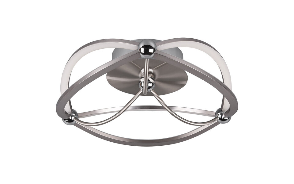 HLW LED LED Ceiling Light - Ceiling Lighting - Trion Charis - 20W - Warm White 3000K - Dimmable - Round - Matte Nickel - Aluminum HLW LED LED Ceiling Light - Ceiling Lighting - Trion Charis - 20W - Warm White 3000K - Dimmable - Round - Matte Nickel - Aluminum