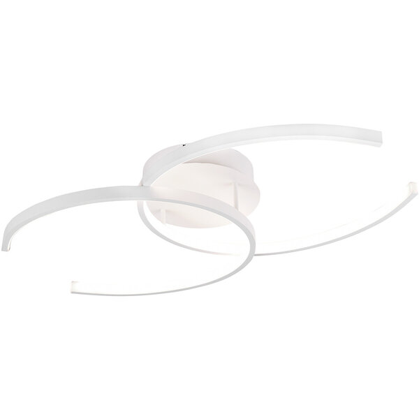 HLW LED LED Plafondlamp - Plafondverlichting - Trion Cocon - 20W - Natuurlijk Wit 4000K - Dimbaar - Rond - Mat Wit - Aluminium