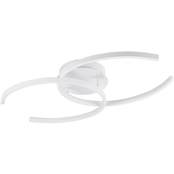 HLW LED LED Plafondlamp - Plafondverlichting - Trion Cocon - 20W - Natuurlijk Wit 4000K - Dimbaar - Rond - Mat Wit - Aluminium