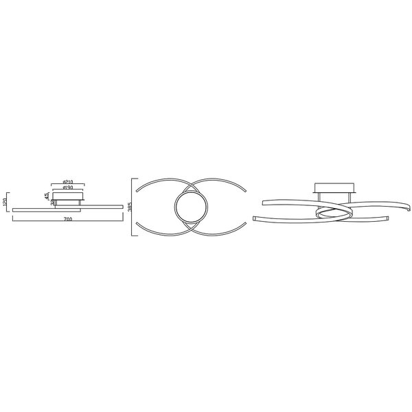 HLW LED LED Plafondlamp - Plafondverlichting - Trion Cocon - 20W - Natuurlijk Wit 4000K - Dimbaar - Rond - Mat Wit - Aluminium