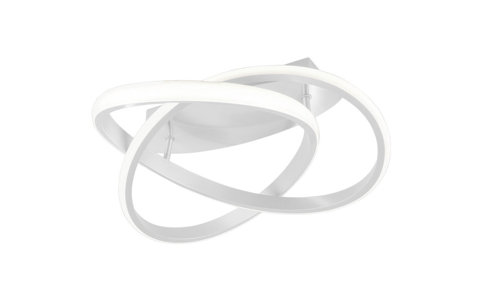 HLW LED LED Plafondlamp - Plafondverlichting - Trion Corcy - 18W - Natuurlijk Wit 4000K - Dimbaar - Rond - Mat Wit - Aluminium