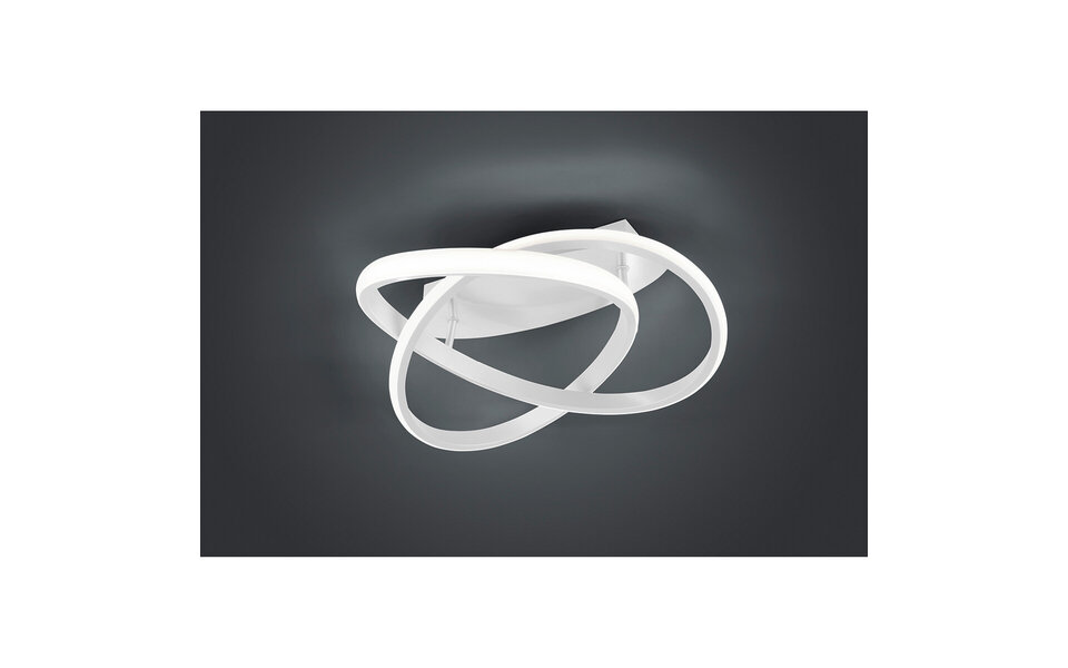 HLW LED LED Plafondlamp - Plafondverlichting - Trion Corcy - 18W - Natuurlijk Wit 4000K - Dimbaar - Rond - Mat Wit - Aluminium