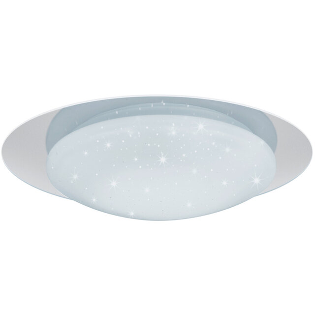 HLW LED LED Ceiling Light - Ceiling Lighting - Trion Frida - 18W - Adjustable Color - Remote Control - Star Light - Dimmable - Round - Matte White - Plastic