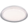 LED Ceiling Lamp - Ceiling Lighting - Trion Heral - 18W - Adjustable Color - Remote Control - Dimmable - Star Light - Round - Matte White - Plastic