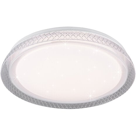 LED Plafondlamp - Plafondverlichting - Trion Heral - 18W - Aanpasbare Kleur - Afstandsbediening - Dimbaar - Sterlicht - Rond - Mat Wit - Kunststof LED Plafondlamp - Plafondverlichting - Trion Heral - 18W - Aanpasbare Kleur - Afstandsbediening - Dimbaar - Sterlicht - Rond - Mat Wit - Kunststof