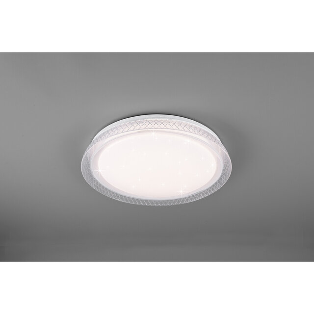HLW LED LED Plafondlamp - Plafondverlichting - Trion Heral - 18W - Aanpasbare Kleur - Afstandsbediening - Dimbaar - Sterlicht - Rond - Mat Wit - Kunststof HLW LED LED Plafondlamp - Plafondverlichting - Trion Heral - 18W - Aanpasbare Kleur - Afstandsbediening - Dimbaar - Sterlicht - Rond - Mat Wit - Kunststof