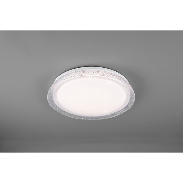 HLW LED LED Plafondlamp - Plafondverlichting - Trion Heral - 18W - Aanpasbare Kleur - Afstandsbediening - Dimbaar - Sterlicht - Rond - Mat Wit - Kunststof HLW LED LED Plafondlamp - Plafondverlichting - Trion Heral - 18W - Aanpasbare Kleur - Afstandsbediening - Dimbaar - Sterlicht - Rond - Mat Wit - Kunststof