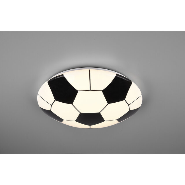 HLW LED LED Plafondlamp - Trion Koppie - 12W - Warm Wit 3000K - Rond - Mat Wit - Kunststof