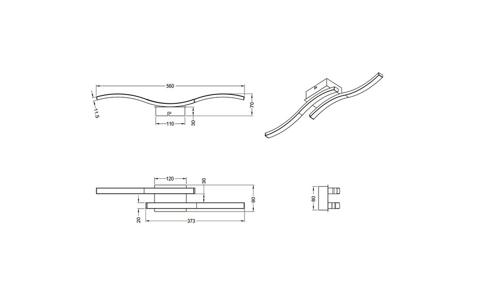 HLW LED LED Ceiling Light - Ceiling Lighting - Trion Ritonu - 10W - Natural White 4000K - Rectangular - Matte White - Aluminum