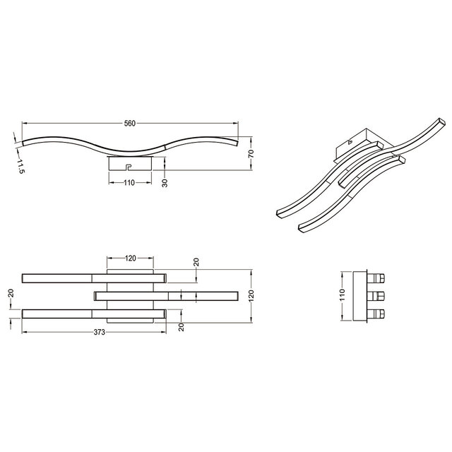 HLW LED LED Ceiling Light - Ceiling Lighting - Trion Ritonu - 15W - Natural White 4000K - Rectangular - Matte White - Aluminum HLW LED LED Ceiling Light - Ceiling Lighting - Trion Ritonu - 15W - Natural White 4000K - Rectangular - Matte White - Aluminum
