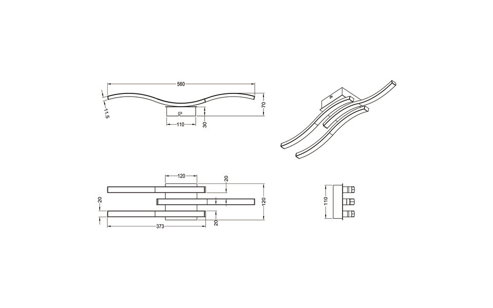 HLW LED LED Ceiling Light - Ceiling Lighting - Trion Ritonu - 15W - Natural White 4000K - Rectangular - Matte White - Aluminum HLW LED LED Ceiling Light - Ceiling Lighting - Trion Ritonu - 15W - Natural White 4000K - Rectangular - Matte White - Aluminum
