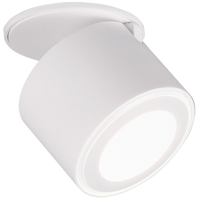 mat witte ronde LED plafondspot 4W 3000K warm wit licht Ø80mm compacte binnenverlichting