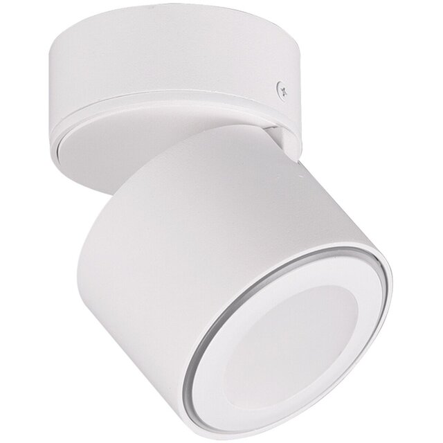 HLW LED LED Ceiling Spotlight - Trion Tarus - 4W - Warm White 3000K - 1-light - Round - Matt White - Aluminum HLW LED LED Ceiling Spotlight - Trion Tarus - 4W - Warm White 3000K - 1-light - Round - Matt White - Aluminum