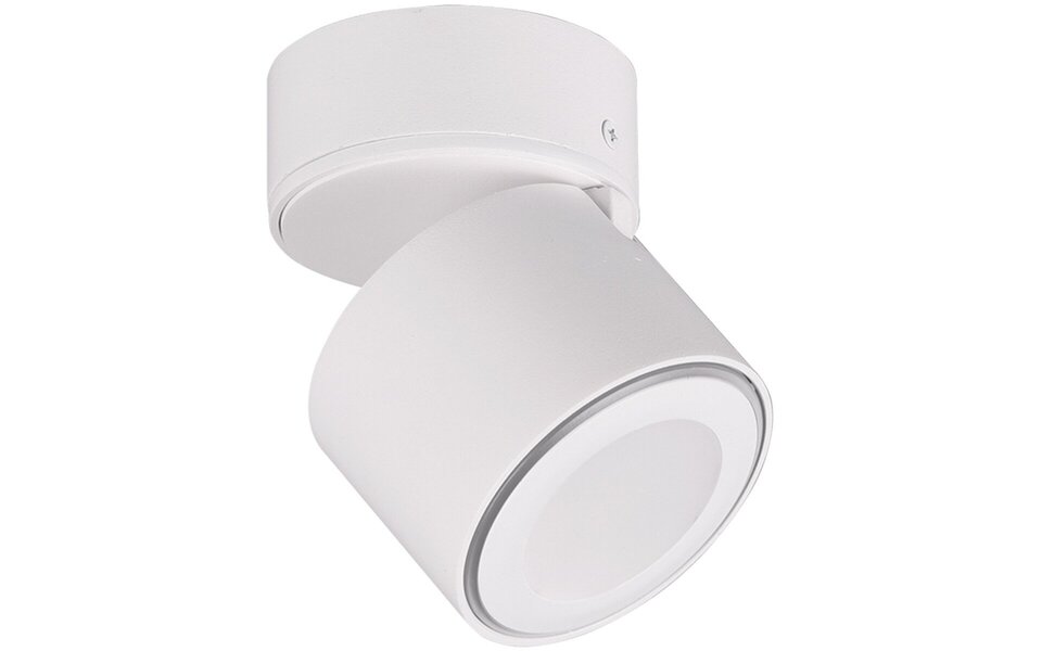 HLW LED LED Ceiling Spotlight - Trion Tarus - 4W - Warm White 3000K - 1-light - Round - Matt White - Aluminum HLW LED LED Ceiling Spotlight - Trion Tarus - 4W - Warm White 3000K - 1-light - Round - Matt White - Aluminum
