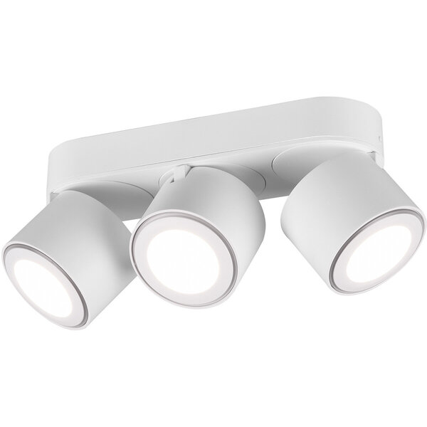 HLW LED LED Plafondspot - Trion Tarus - 12W - Warm Wit 3000K - 3-lichts - Rond - Mat Wit - Aluminium HLW LED LED Plafondspot - Trion Tarus - 12W - Warm Wit 3000K - 3-lichts - Rond - Mat Wit - Aluminium