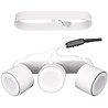 HLW LED LED Ceiling Spotlight - Trion Tarus - 12W - Warm White 3000K - 3-light - Round - Matt White - Aluminum