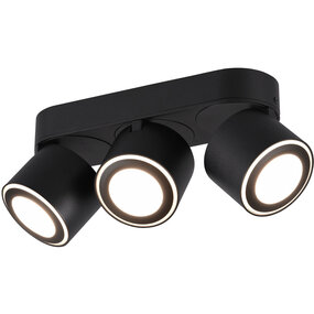 Trion Tarus LED plafondspot 3-punts 12W mat zwart Trion Tarus LED plafondspot 3-punts 12W mat zwart