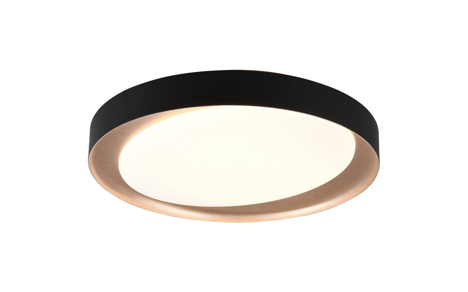 HLW LED LED Ceiling Lamp - Ceiling Lighting - Trion Zati - 24W - Adjustable Color - Remote Control - Dimmable - Round - Matte Black - Plastic HLW LED LED Ceiling Lamp - Ceiling Lighting - Trion Zati - 24W - Adjustable Color - Remote Control - Dimmable - Round - Matte Black - Plastic