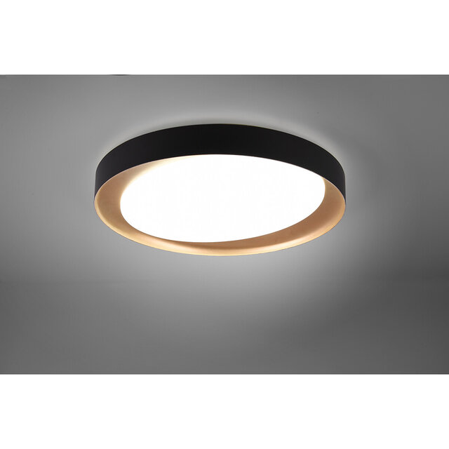 HLW LED LED Ceiling Lamp - Ceiling Lighting - Trion Zati - 24W - Adjustable Color - Remote Control - Dimmable - Round - Matte Black - Plastic HLW LED LED Ceiling Lamp - Ceiling Lighting - Trion Zati - 24W - Adjustable Color - Remote Control - Dimmable - Round - Matte Black - Plastic
