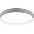 LED Plafondlamp - Plafondverlichting - Trion Zati - 24W - Aanpasbare Kleur - Afstandsbediening - Dimbaar - Rond - Mat Grijs - Kunststof