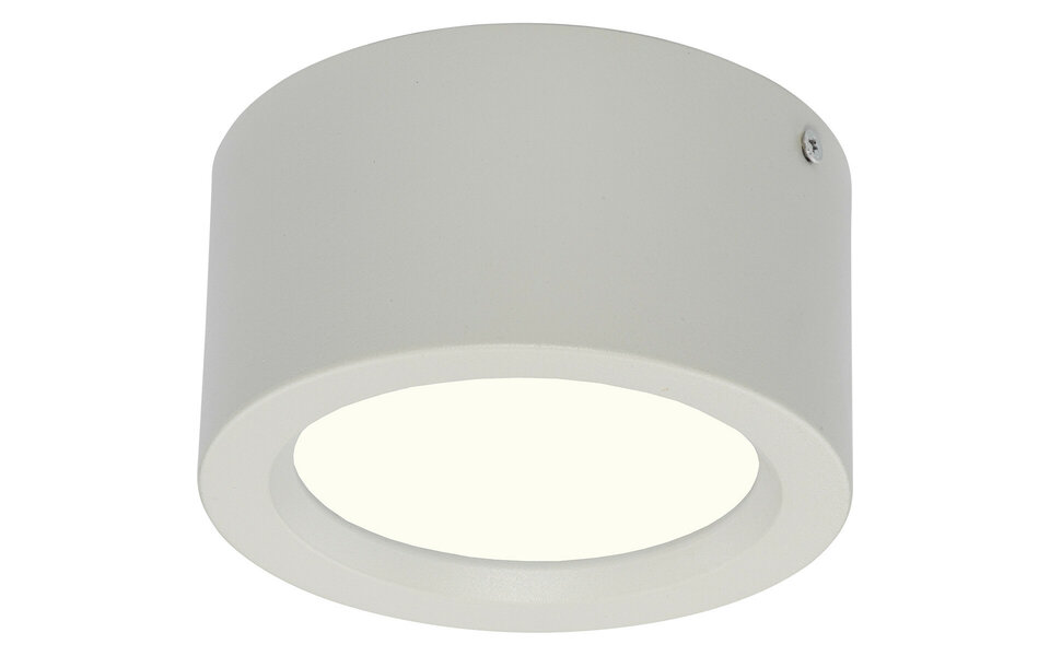 HLW LED LED Downlight 6 Pack - Surface Mounted Round High 10W - Natural White 4200K - Matte White Aluminum - Ø140mm
