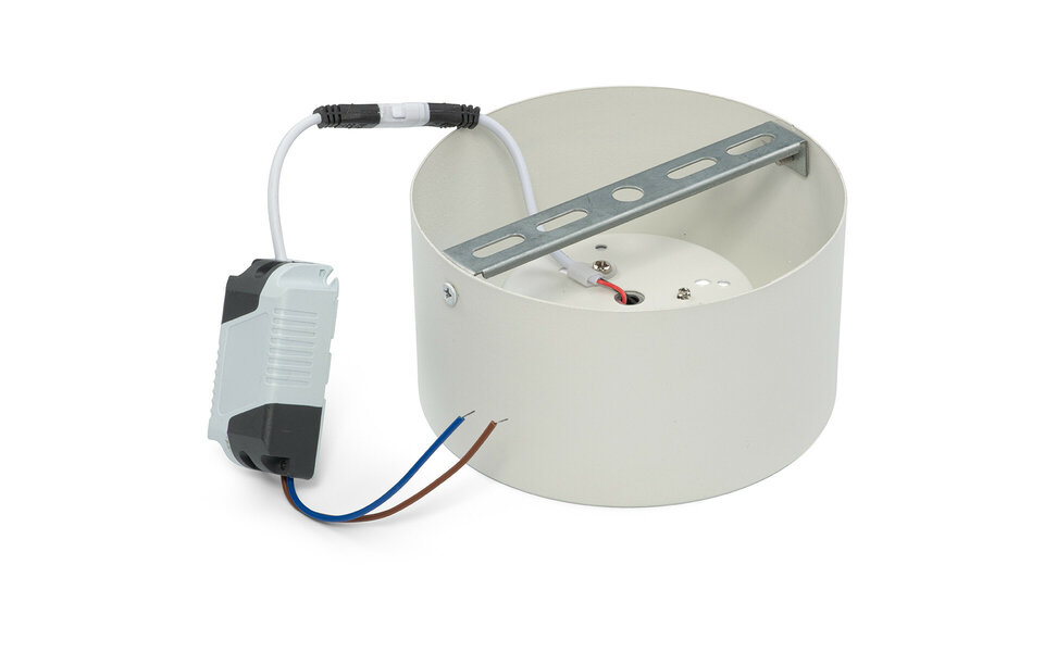 HLW LED LED Downlight 6 Pack - Opbouw Rond Hoog 10W - Natuurlijk Wit 4200K - Mat Wit Aluminium - Ø140mm